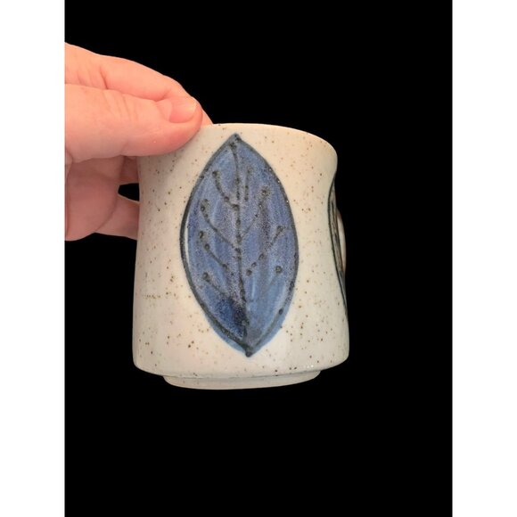 Set 2 Otagiri Japan Cobalt & Brown Leaves Speckled Stoneware Mug Cup 14oz - Picture 3 of 11